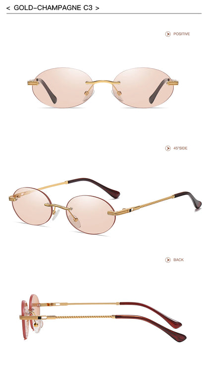 Retro Oval Sonnenbrille