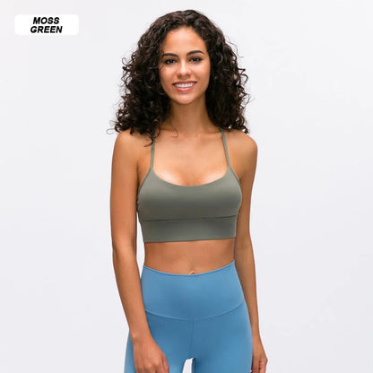 High-quality sports bra with custom logo