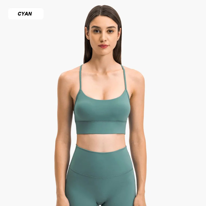 High-quality sports bra with custom logo