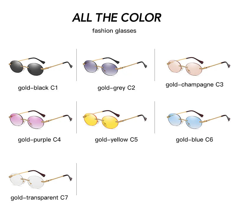 Retro Oval Sonnenbrille