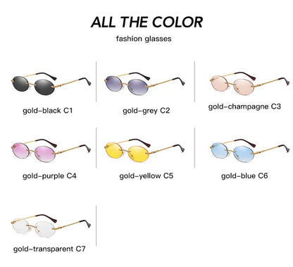 Retro Oval Sonnenbrille