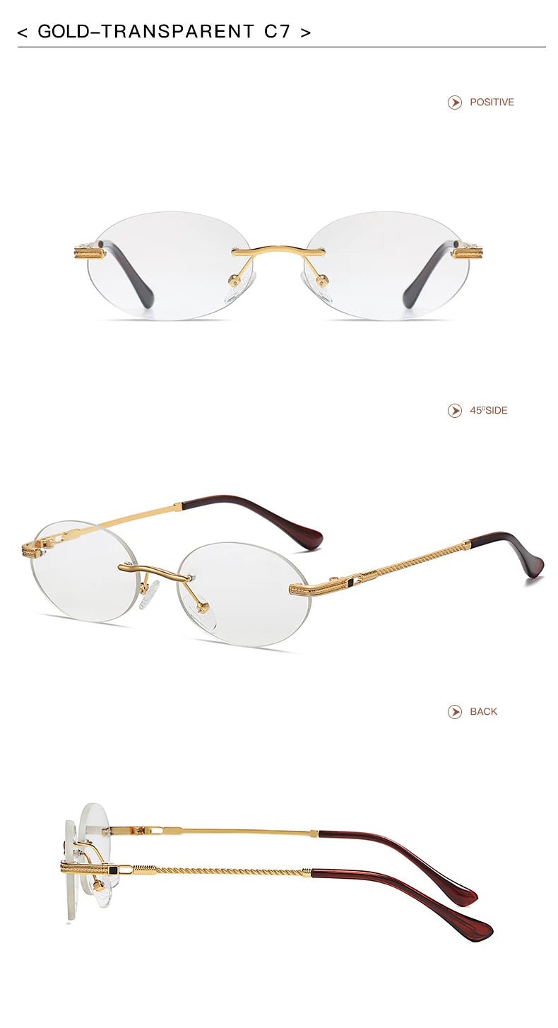 Retro Oval Sonnenbrille