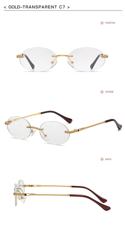 Retro Oval Sonnenbrille