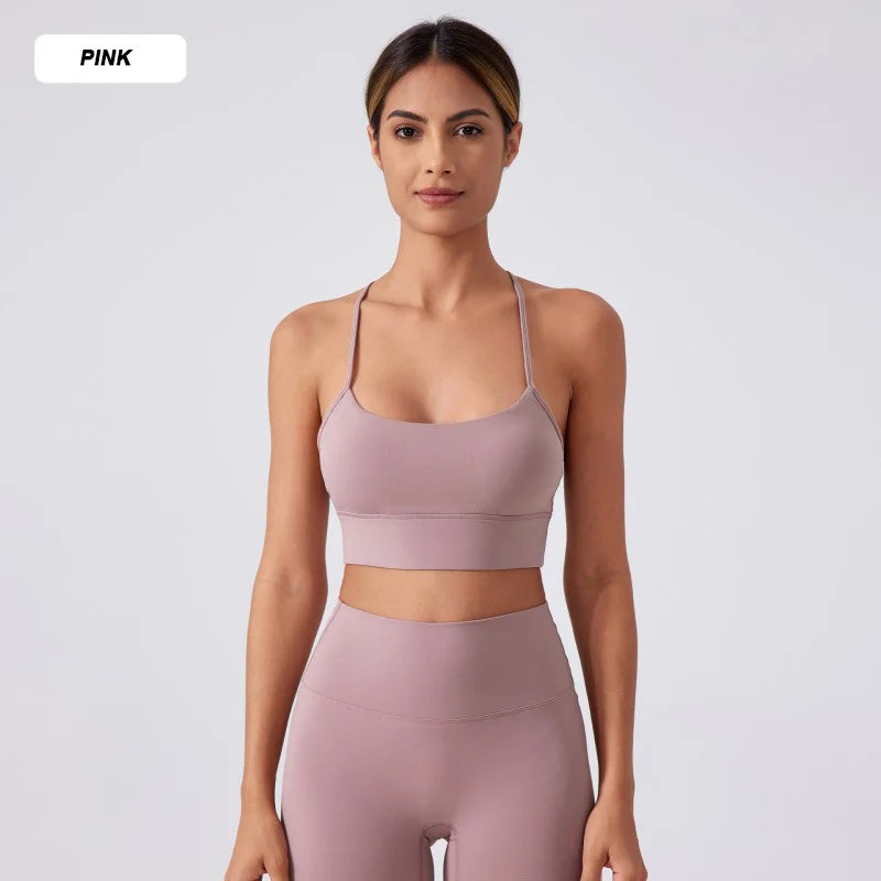 High-quality sports bra with custom logo
