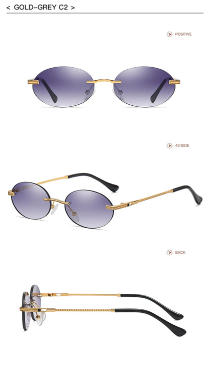 Retro Oval Sonnenbrille