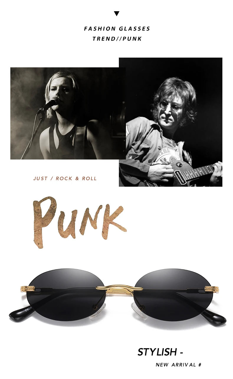 Retro Oval Sonnenbrille
