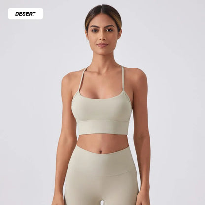 High-quality sports bra with custom logo