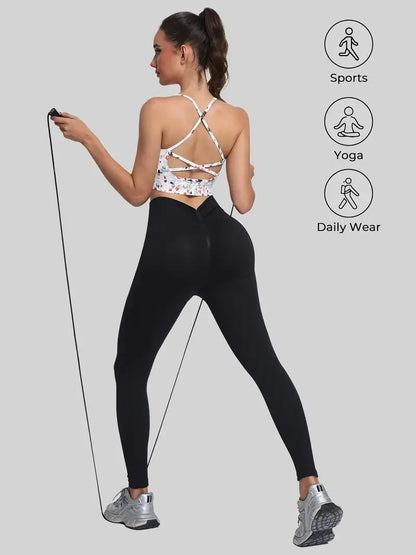 Women's Sports Bra Comfortable & Stylish with Criss-Cross Straps