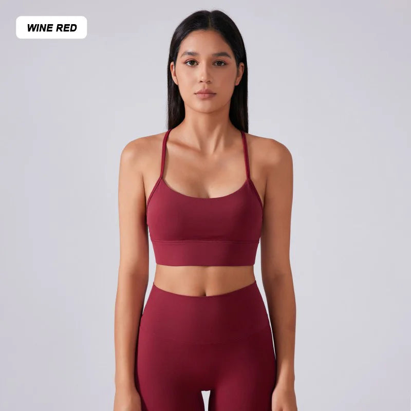 High-quality sports bra with custom logo