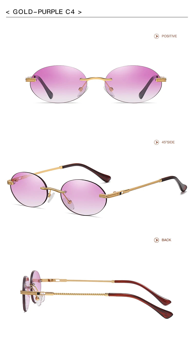 Retro Oval Sonnenbrille
