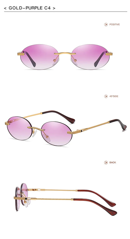 Retro Oval Sonnenbrille