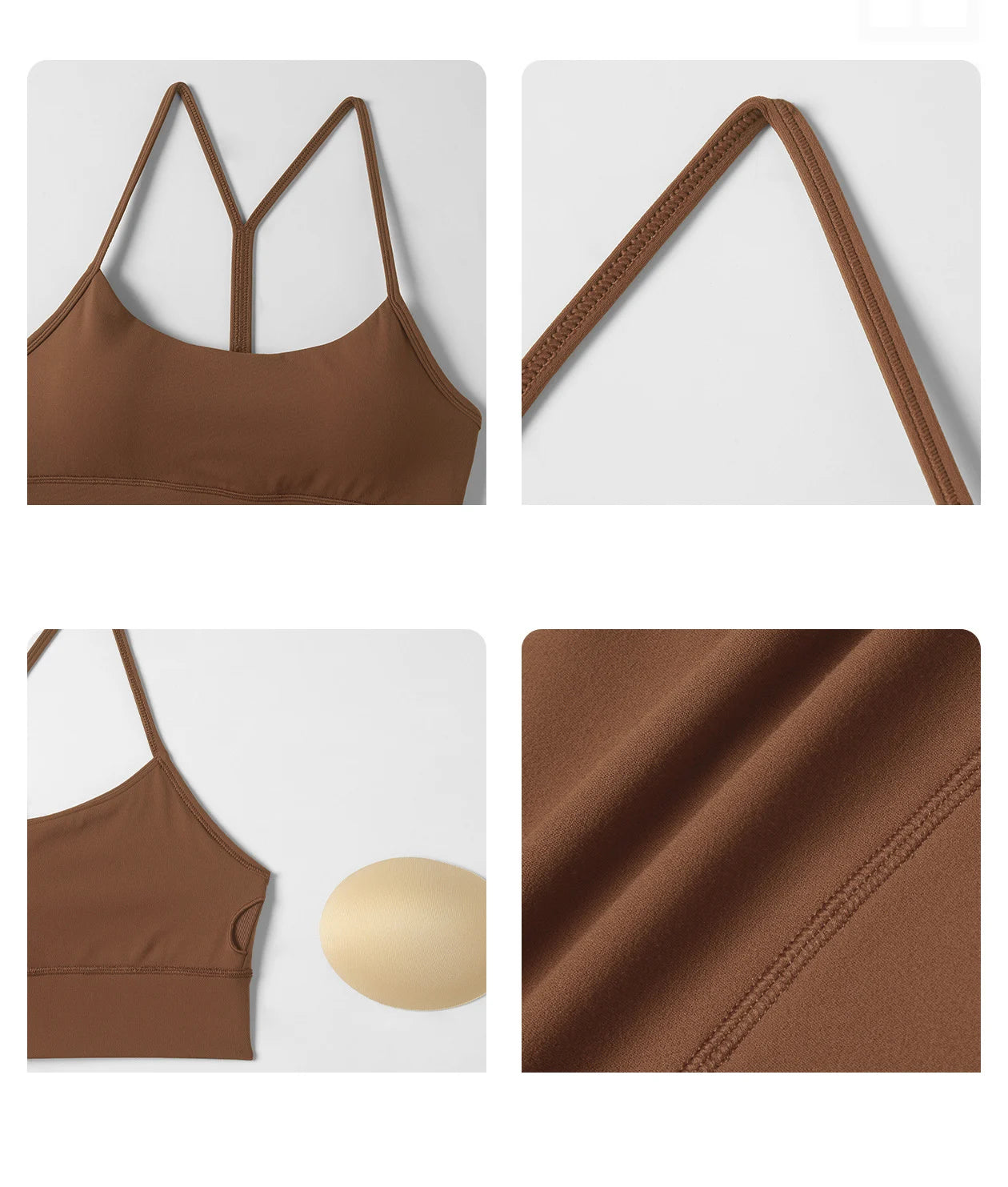 High-quality sports bra with custom logo