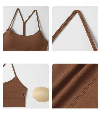 High-quality sports bra with custom logo