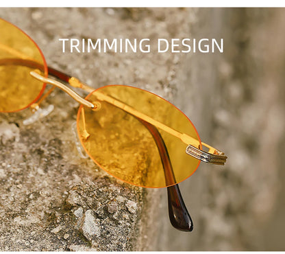 Retro Oval Sonnenbrille