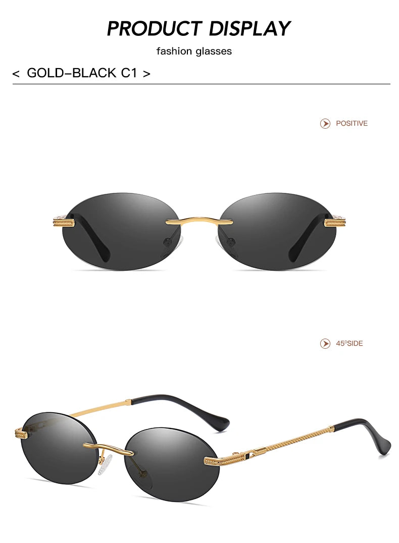 Retro Oval Sonnenbrille