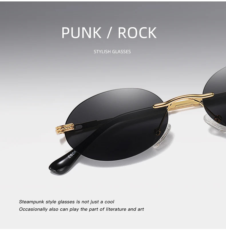 Retro Oval Sonnenbrille