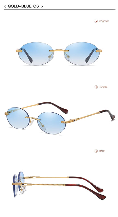 Retro Oval Sonnenbrille