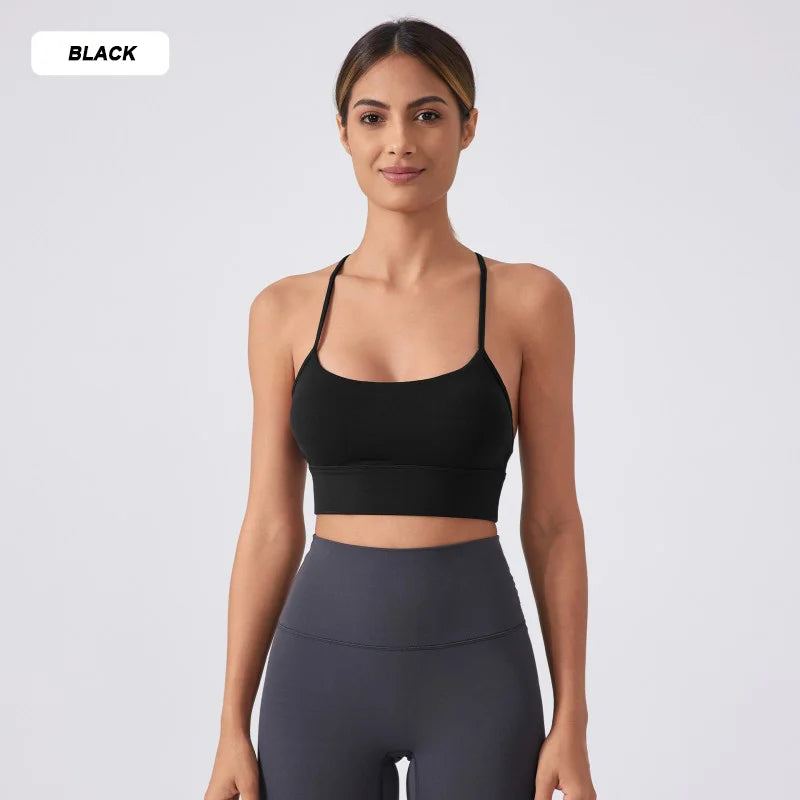 High-quality sports bra with custom logo