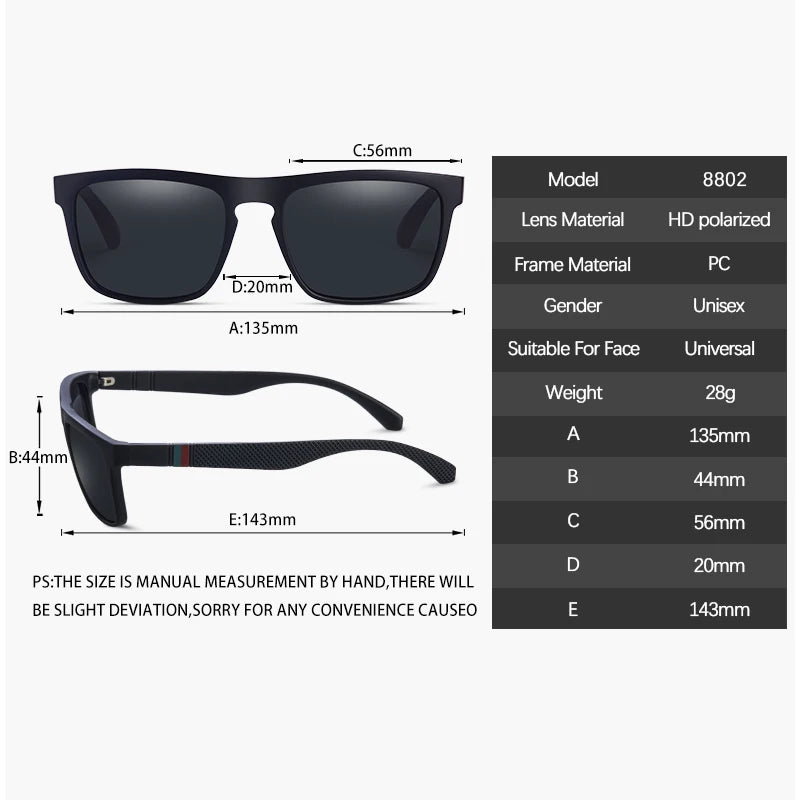 Polarisierte Sonnenbrille Damen & Herren – UV400 Schutz