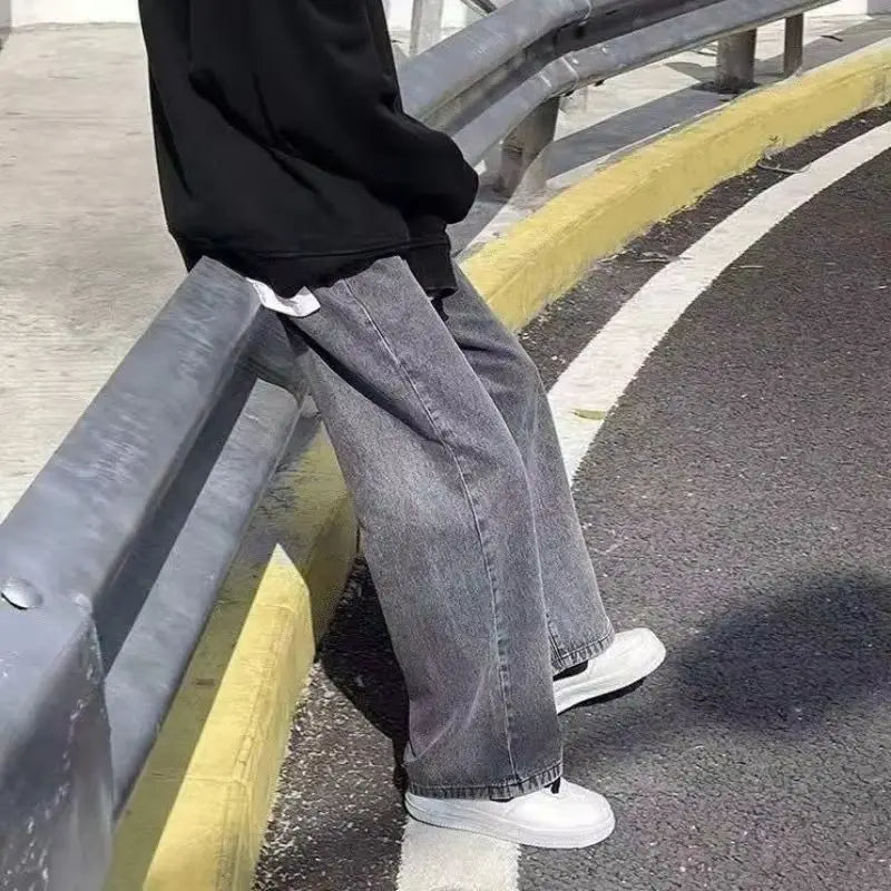 Herren Baggy Jeans – Wide Leg, Straight Fit, Hip-Hop Streetwear