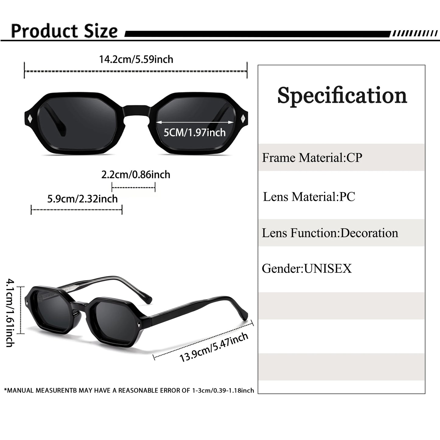 CATERSIDE Fashion Sunglasses