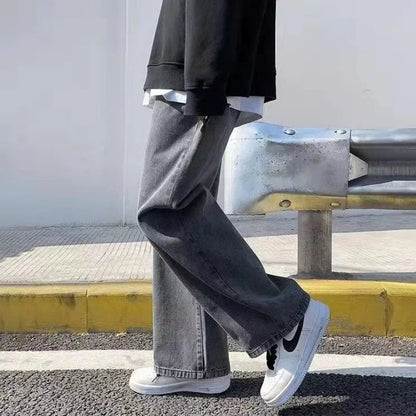 Herren Baggy Jeans – Wide Leg, Straight Fit, Hip-Hop Streetwear
