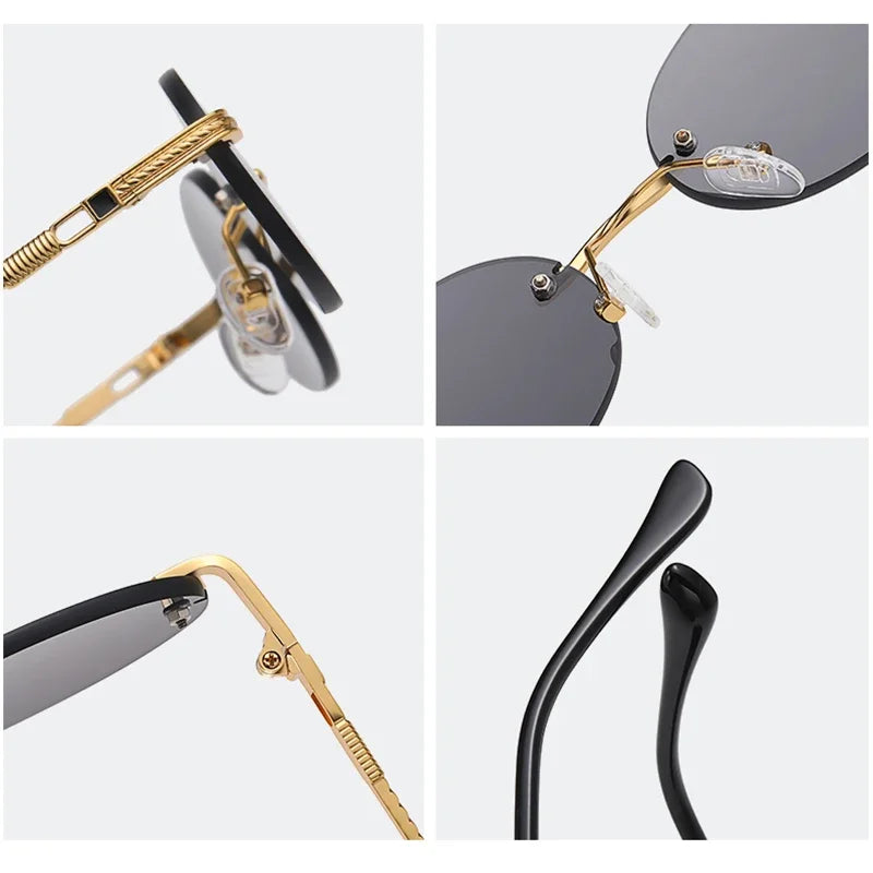 Retro Oval Sonnenbrille
