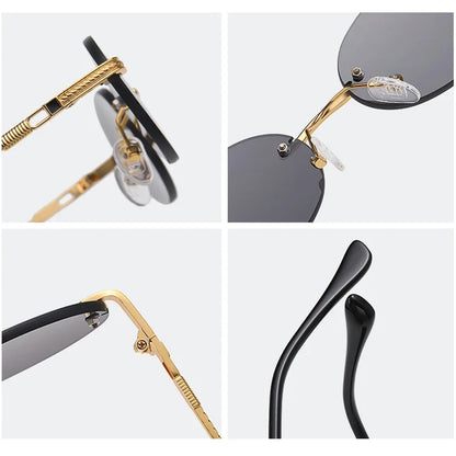 Retro Oval Sonnenbrille
