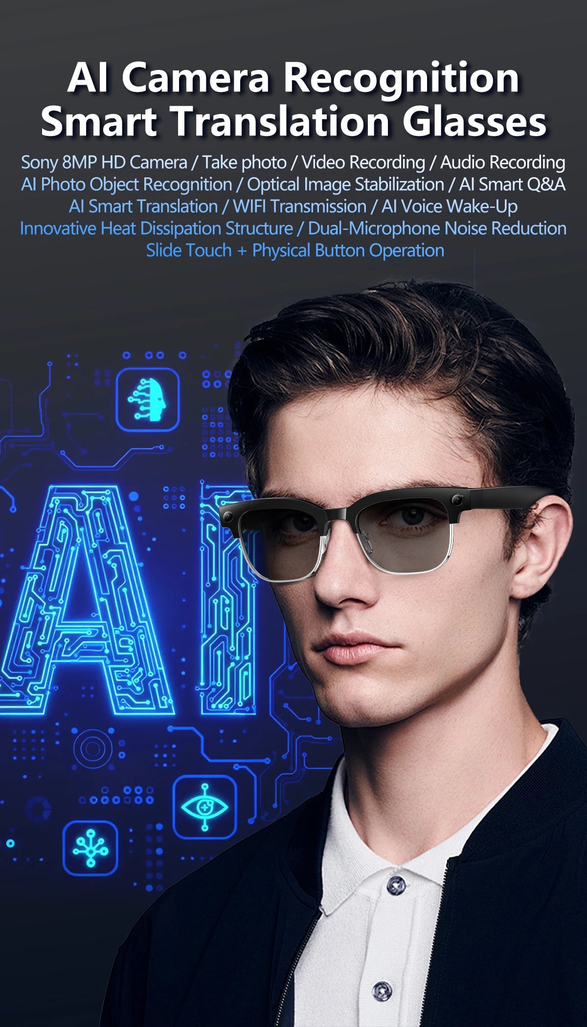 2026 KI Brille mit Kamera Funktion