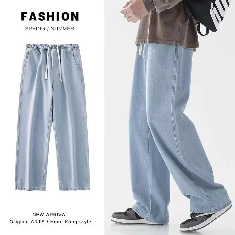Herren Baggy Denim Jeans – Korean Style