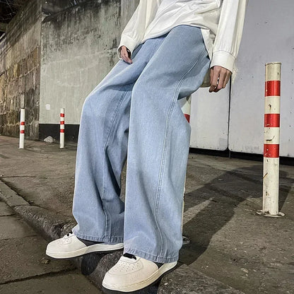 Herren Baggy Jeans – Wide Leg, Straight Fit, Hip-Hop Streetwear